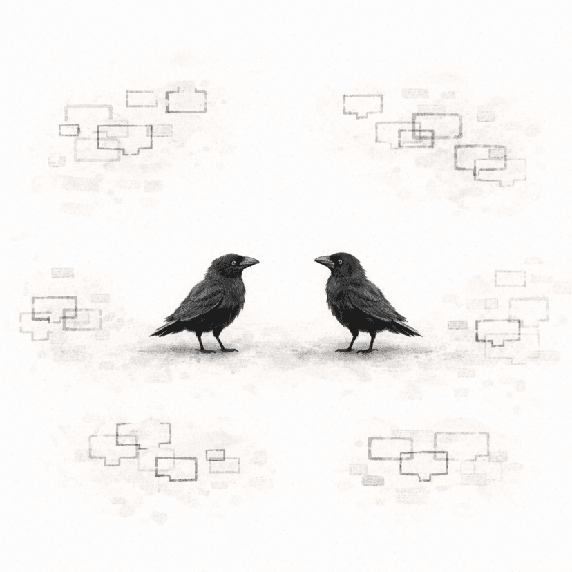 Digital noise illustration